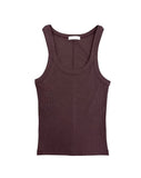 Rimb Minimal Ribbed Sleeveless Top