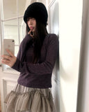 Enel Vintage Shirring Pleated Beanie