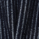 Heren Collar Ribbed Cardigan