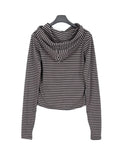 Arun Stripe Hood Long Sleeve T-shirt