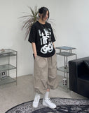 Beucky Pintuck Cargo Bermuda Pants