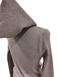 Dry hooded knitwear