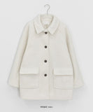 Riallo High Neck Boucle Half Coat