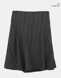 Mirn Striped Unbalance Midi Skirt