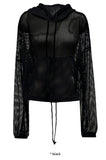 NET CROP SUMMER HOODY