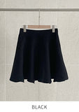 Roku flared knit mini skirt