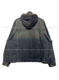 Deep L Washing Beige Hood Denim Jacket
