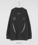 [unisex] Yuber Pigment Sporty Color Matching Long Sleeve Tee