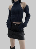 Nemon Two-Tone Bolero Turtleneck Set