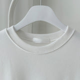 Modern Round Plain Short Sleeve T-shirt