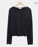 Toel Dot Frill Long Sleeve T-Shirt
