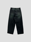 Green Teen Washed Wide Denim Pants
