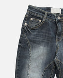 Crush Line Denim Pants