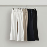 Unique Back Pocket Fluffy Span Cooling Bootcut Pants