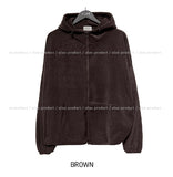 Toto Fleece String Two-Way Hooded Zip-Up