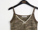 Kozni Hippy Lace Ribbon Layered Sleeveless Mini One Piece