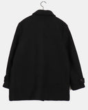 [Quilted lining / MADE] Ronb high neck double half coat