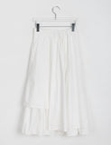 Nika Cotton Unbalanced Long Skirt