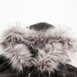 Days Overfit Crop Fur Hood Zip-Up