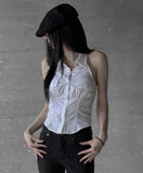 Bunny Collar Halter Top
