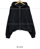 Two-way warmer hood zip-up