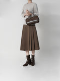 Plum Round Whole Garment Knit