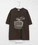 [unisex] Menk Vintage Printing Over Short Sleeve Tee