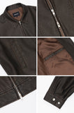 Overfit curved blouson jacket