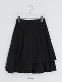 Bazaar Unbalance Cotton Midi Skirt