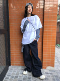 RAW CURVE STITCH DENIM