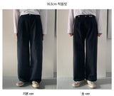 [BAON] Hipau Cotton Pintuck Pants