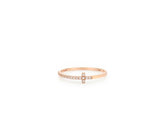 Truly Essence 14K Cross Pave Ring