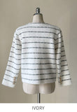 Erina Stripe Knit Jacket Cardigan