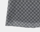Deti See-through Check Midi Skirt