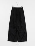 Akem Nylon Banding Cargo Wide Pants