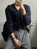 Rown detail cable cardigan