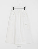 Nino banding cargo long skirt