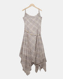 Kyuren Check Sleeveless Long One Piece