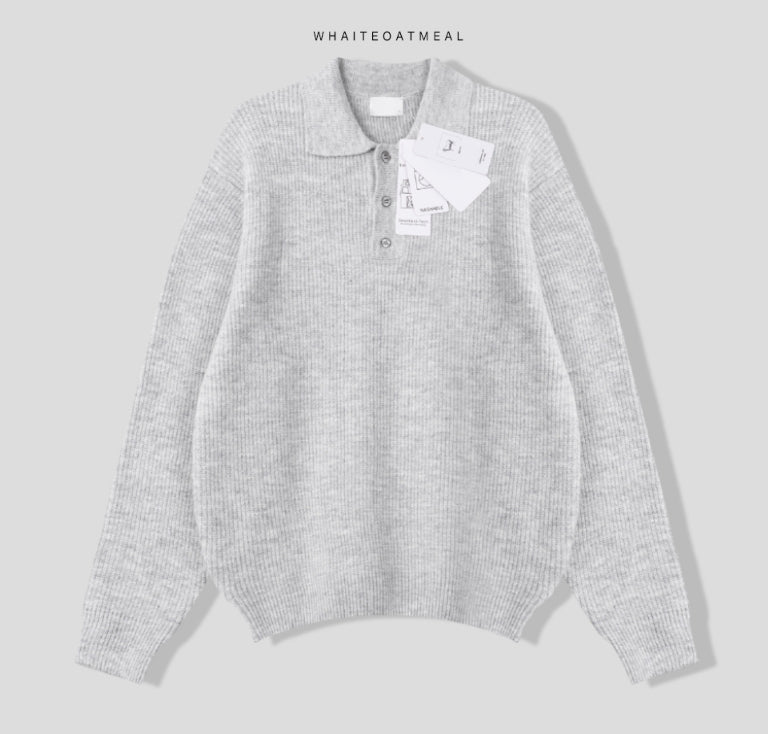 【MODERNIF】Libert Cash Collar Knit modernif (モダンイフ) - リバートキャシーカラーニット