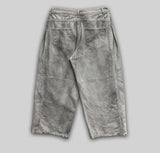 Snap Wide Dirty White Denim