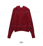 Sein High Neck Hood Knit Cardigan