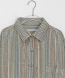 [unisex] Hellan Vintage Stripe Over Shirt