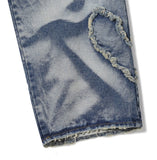 Heart Patch Washing Denim Pants