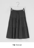 Tane Tiered Layered Midi Skirt