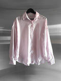 Sie Knot See-through Wrap Shirt Blouse