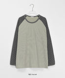 Deolve Star Color Matching Long Sleeve Tee