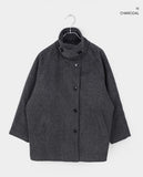 Foru High Neck Turtleneck Midi Coat