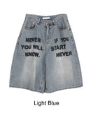 Crea Lettering Bermuda Pants