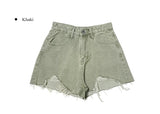 Myumyu Damage Short Denim Pants