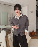 Flat Damage Knit Cardigan
